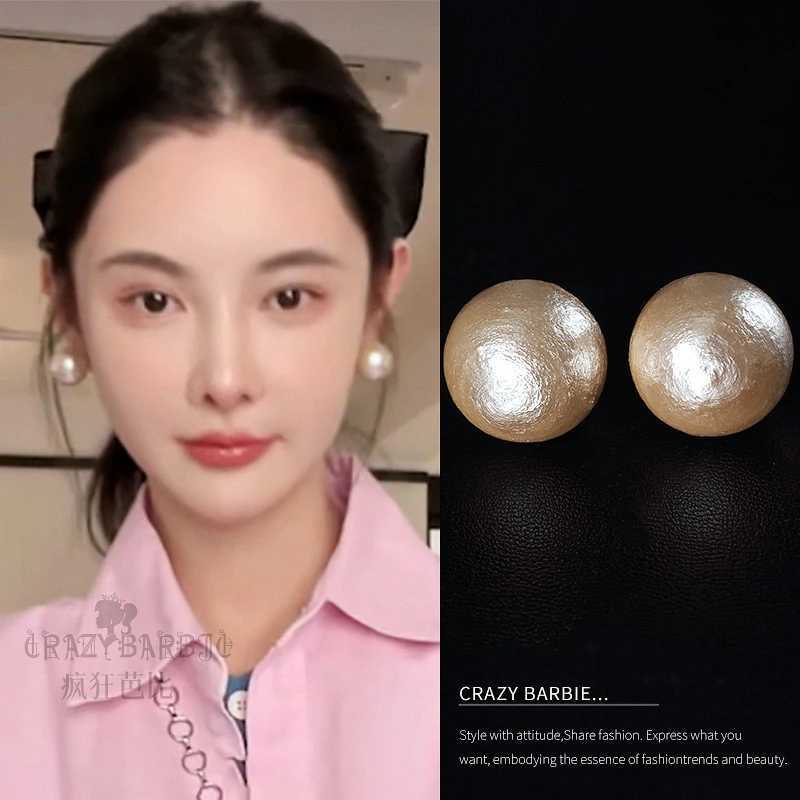 New hot selling circular simulated pearl earrings for 2023 suitable for women young girls Korean earrings wedding party jewelry gifts W241023