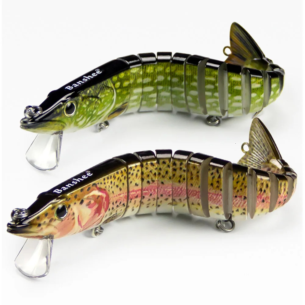 165mm 34g Fishing Lures Jointed Crankbaits Swimbait Sinking Wobblers For Pike Trout Bass Trolling Artificial Hard Bait Tackle 241024