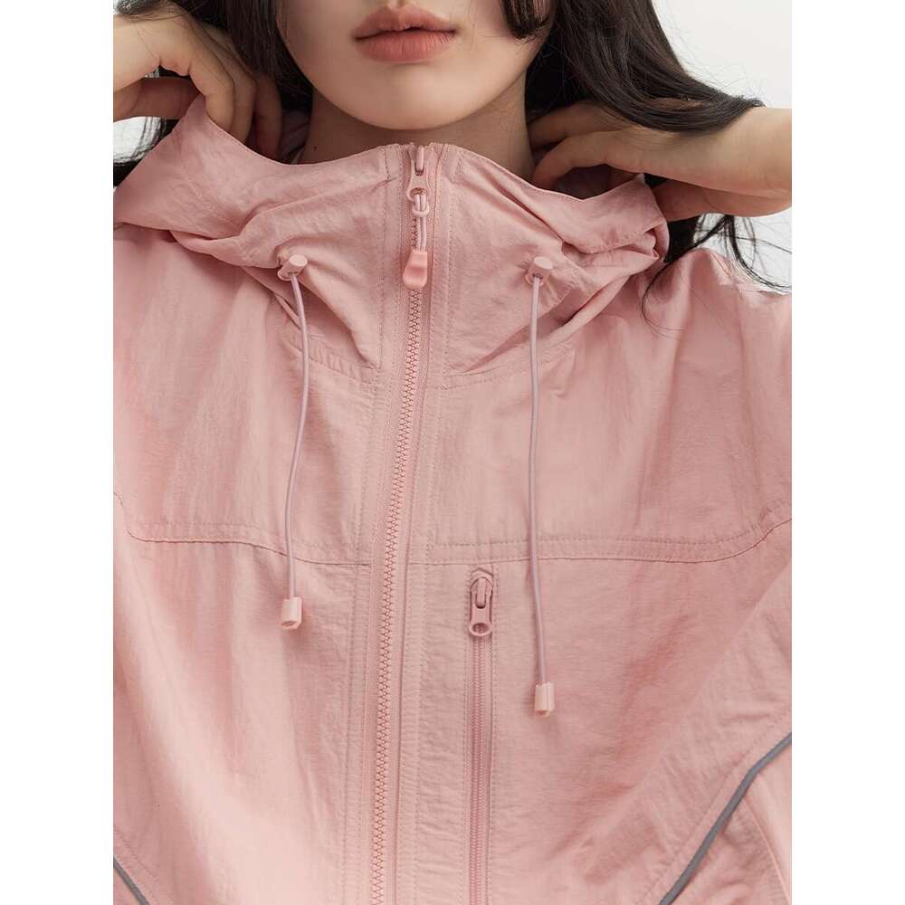 CHIC VEN Women's Jackets Thin Casual Loose Hooded Coat Long Sleeve Ladies Tops Streetwear Female Sunscreen Clothing Summer 2023