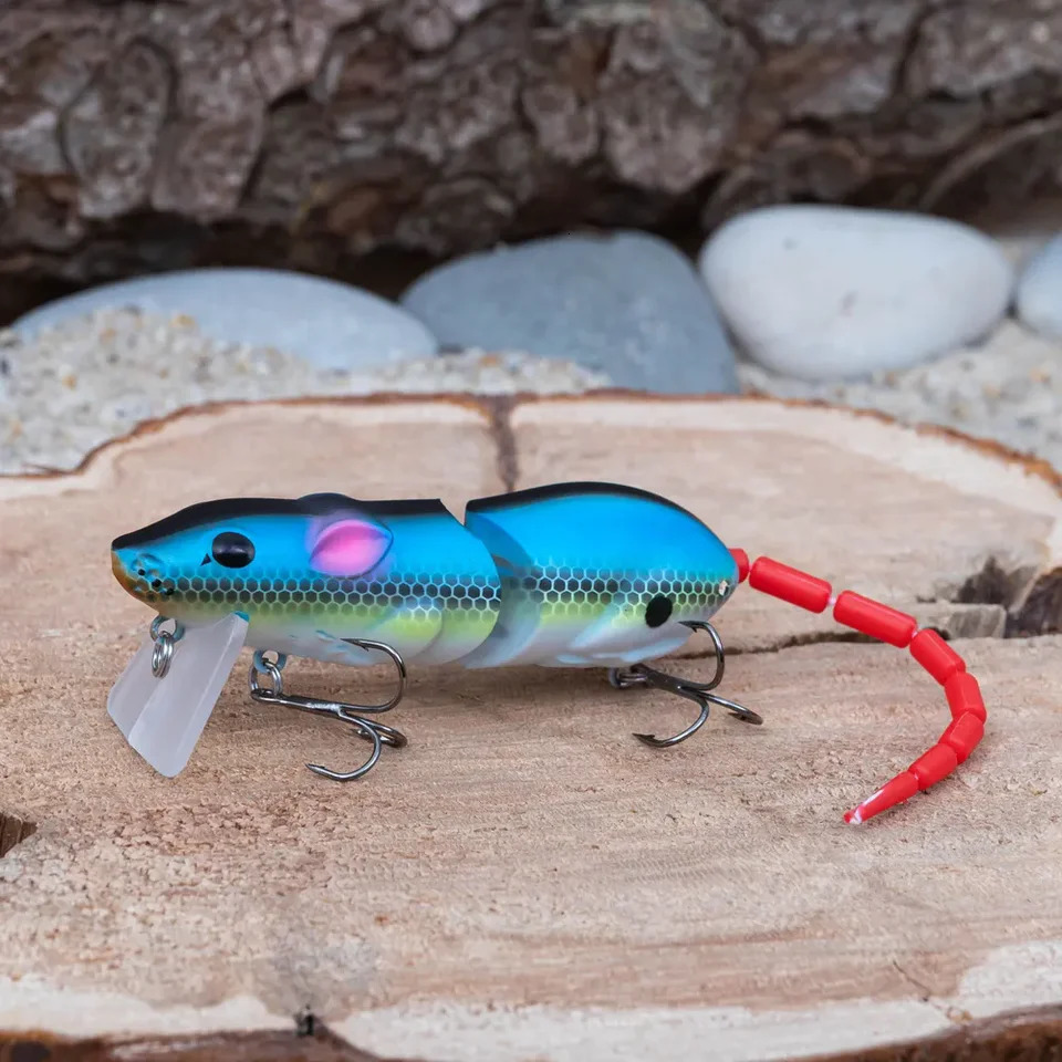 155CM Mouse Lure Artificial Plastic Fishing Swimbait Rat Pike Bass Minnow Floatingbaits Tackle Accessories 241024