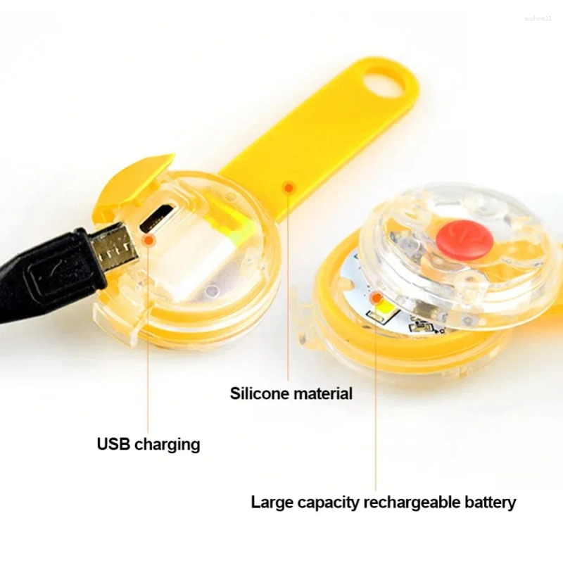 Dog Collars LED Dogs Anti Loss Pendant Night Safety USB Rechargeable Cat Collar Glowing Pet Supplies Waterproof