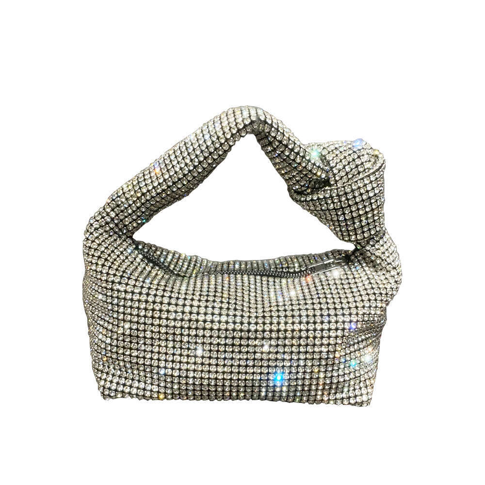 Designer Bag handmade Rhinestones Evening bag silver Crystal handmade Bags for Women Purses and Handbags Luxury Designer banquet bag tote bag purse lu