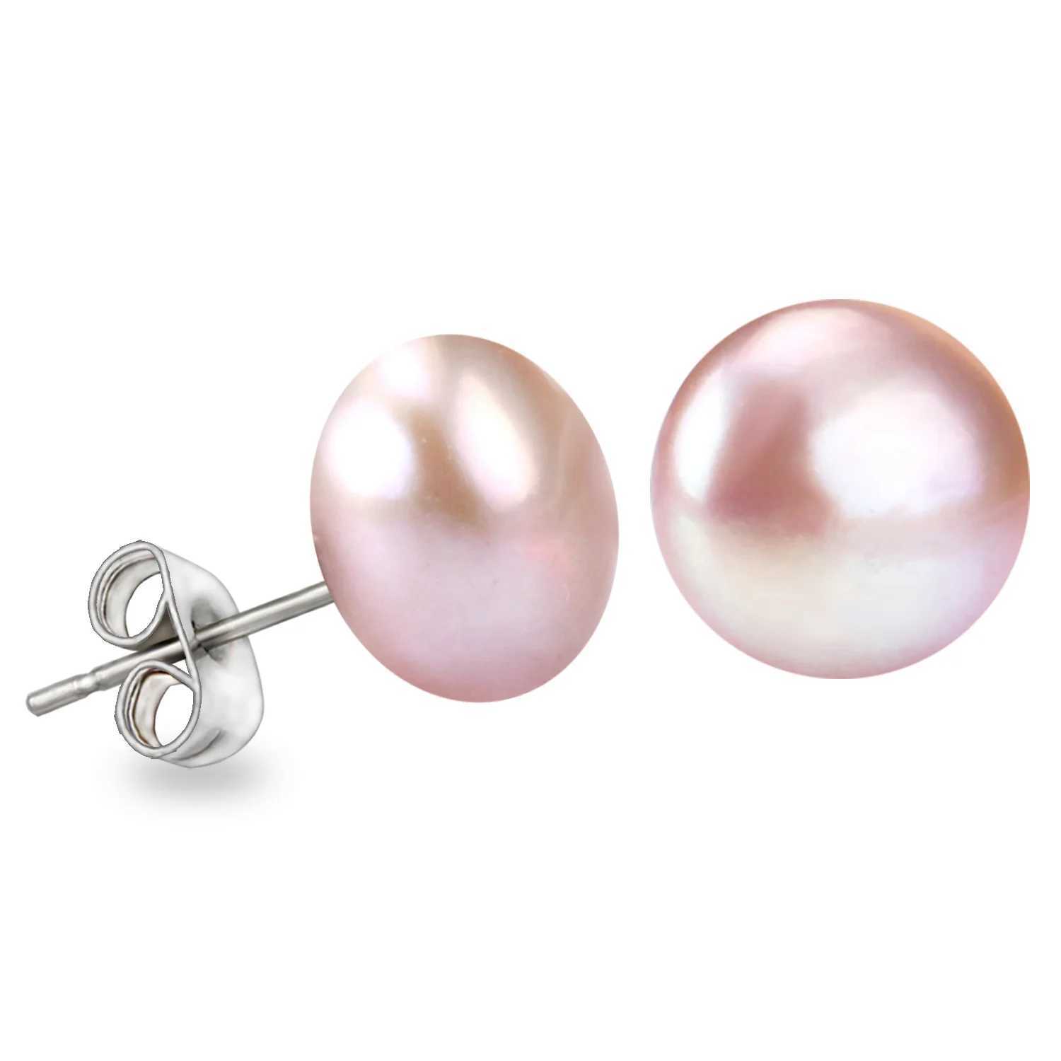 Luxury Safety Pin Earrings 2020 Jewelry Palace Fashion Freshwater Culture Pearl Button Buckle Stainless Steel Stud Earrings W241023