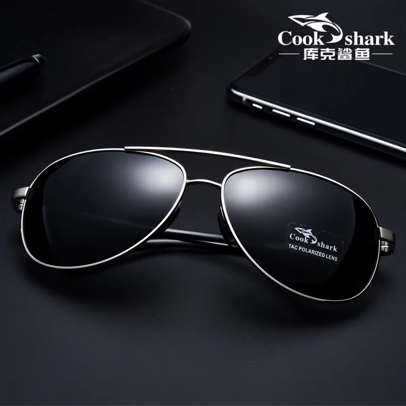 Cook Shark Mens Sunglasses Mens Influx of People Driving Polarized Blue Glasses Sunglasses Drivers Driving Glasses 241024