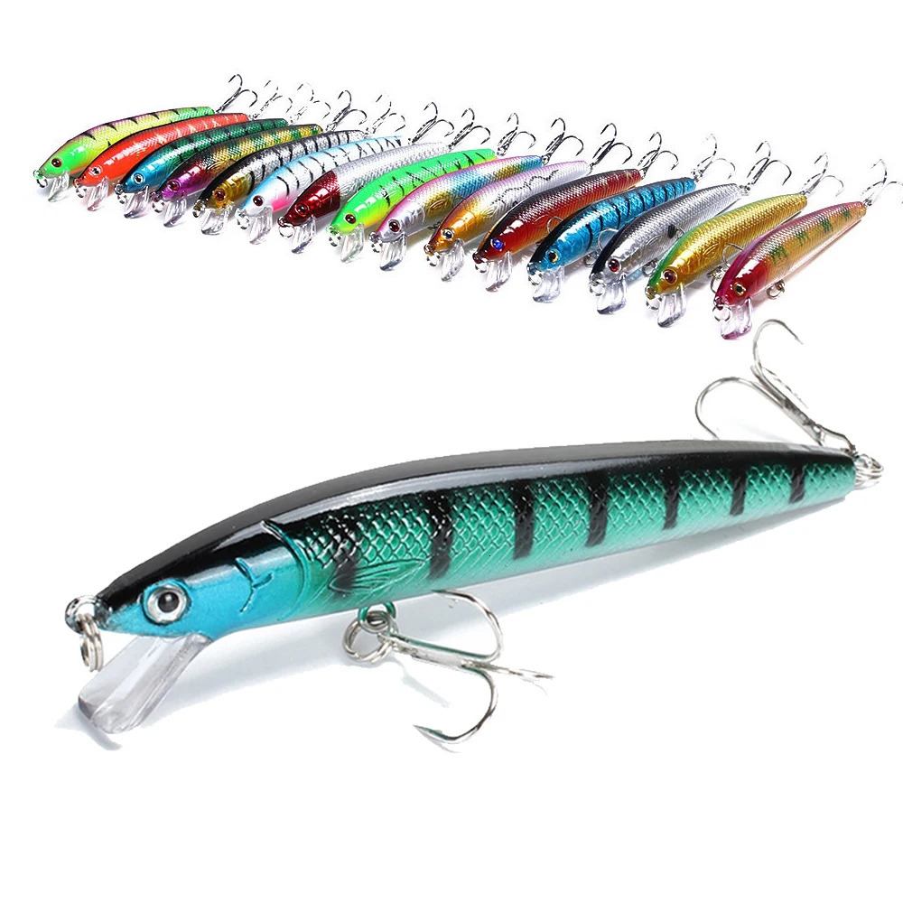 105Pcs Minnow Fishing Lures Floating Hard Bait 95mm 7g Artificial Wobbler Crankbait Carp Perch Pesca Tackle 241024
