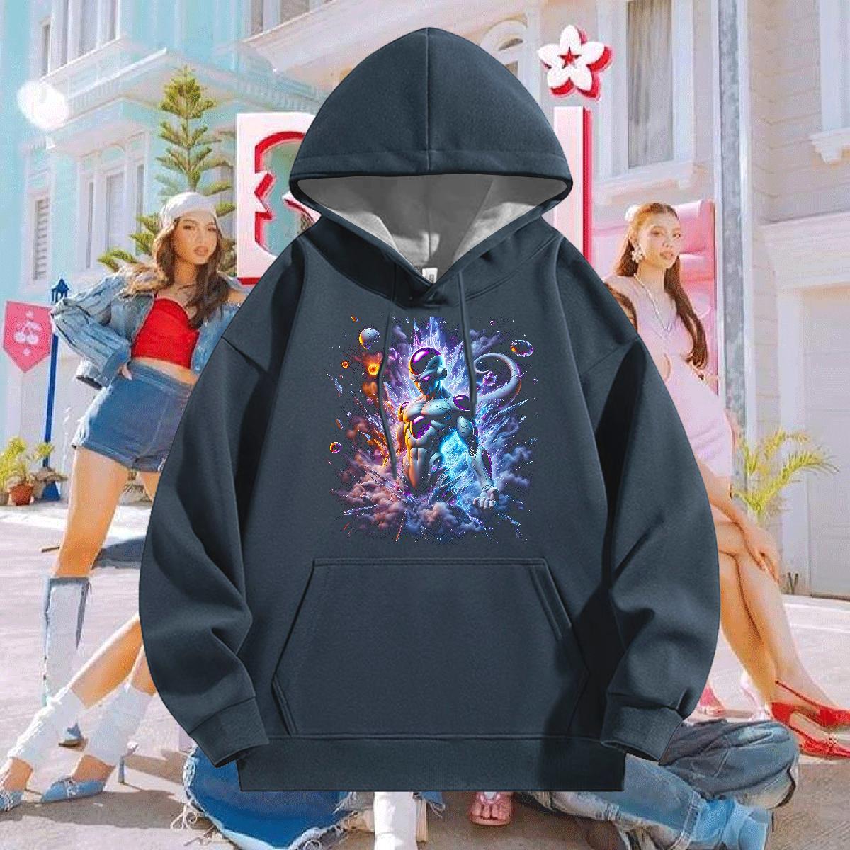 2024 Autumn Winter Hoodie For Man Breathable Soft Cool Men Hoodie Custom Printed Clothes Street Wear Velvet Thick