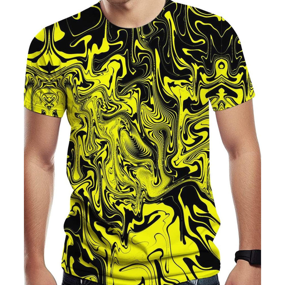 Mens T shirt Fashion Novelty Graffiti Graphic Print Men's Cool T-shirt-C3-2XL tee Casual tops summer clothes