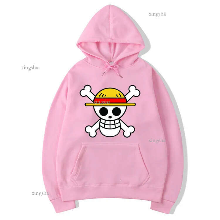 Men's Anime One Piece Luffy Fleece Hoodie Women Winter Manga Sweatshirts Boy Girl Clothes,Drop Ship LJ201222