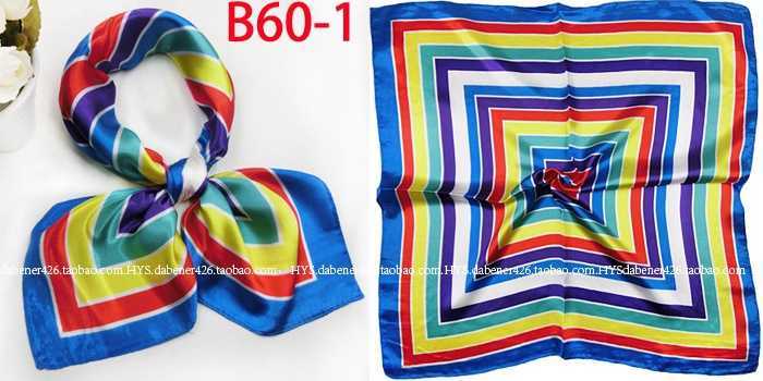 small Professional square gift silk uniform simulation female work bank versatile 60 stewardess hotel go scarf designers