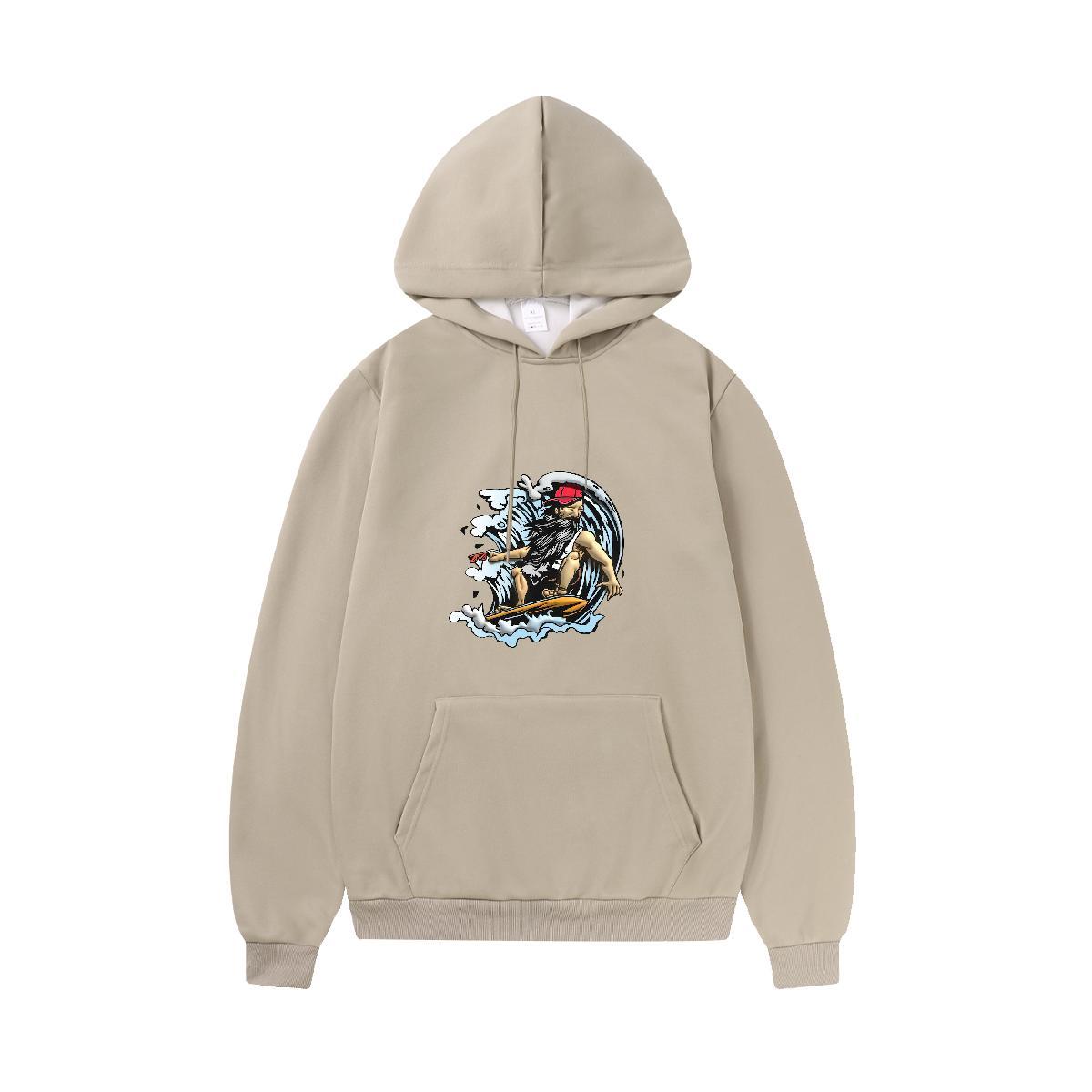 Stylist Men Hoodie Breathable Soft Loose Fit Hoodie for Man Woman Cartoon Printing S-3XL Tops Pullover Hoodie Daily Wear Warm Fleece