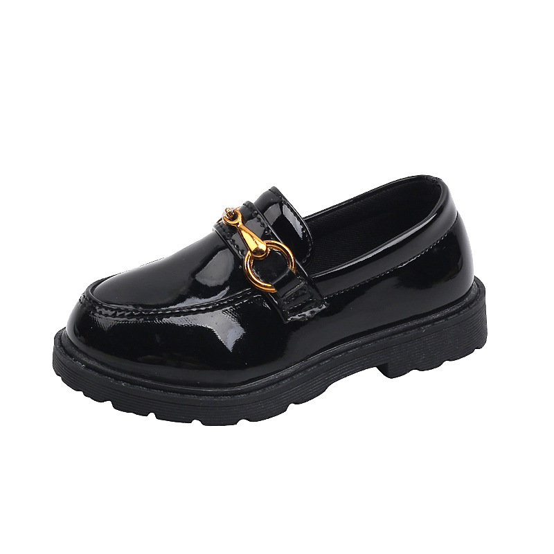 Athletic Outdoor Kids Toddler Patent Leather Shoes British Style Children Slip on Loafers Littlesprouts for Girl Boy Student Performance Shoes Sizes 2