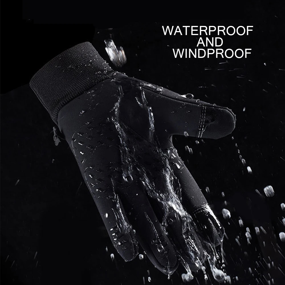 Winter Men Women Skiing Gloves Waterproof Warm Windproof NonSlip Touchscreen Snowboard Snowmobile Cycling Reflective 241024