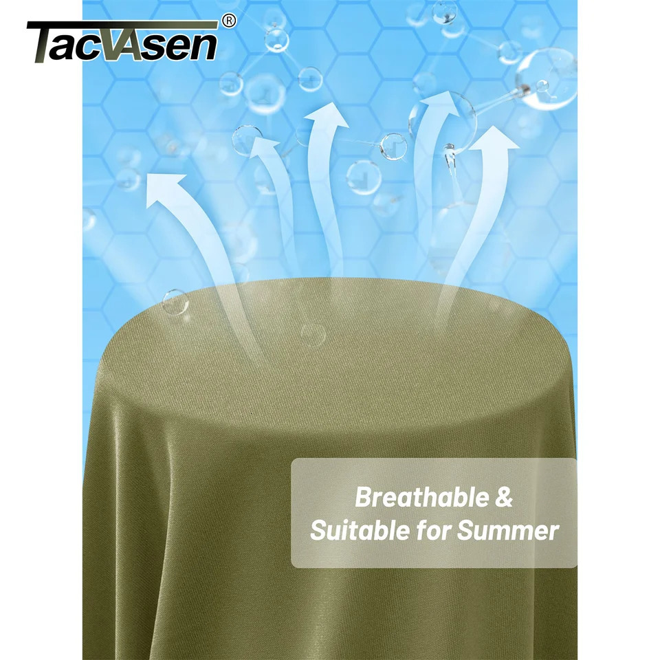 TACVASEN UPF 50Mens 1/4 Zipper UV Protective Long Sleeve T-shirt Fishing and Hiking Performance T-shirt Zipper Top 241024