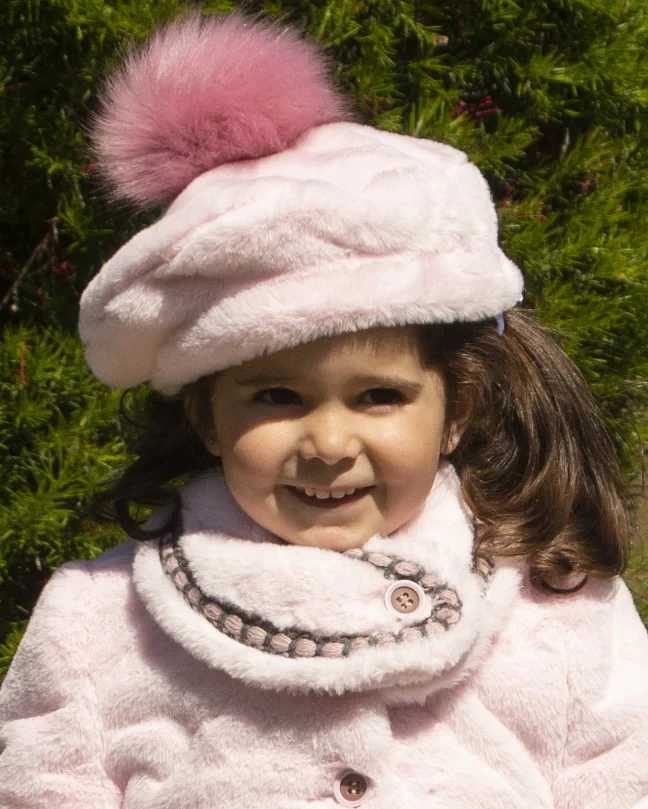 1-12Y Baby Girl Autumn Winter Pink Palace British Spanish Princess Wool Coat Leisure Holiday Par Christmas W241023