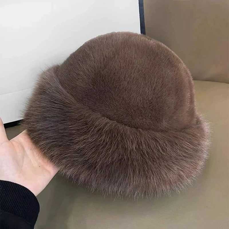 Autumn and winter fashion fur hat fur hat Mongolian fur hat velvet free fluffy ski hat X241023