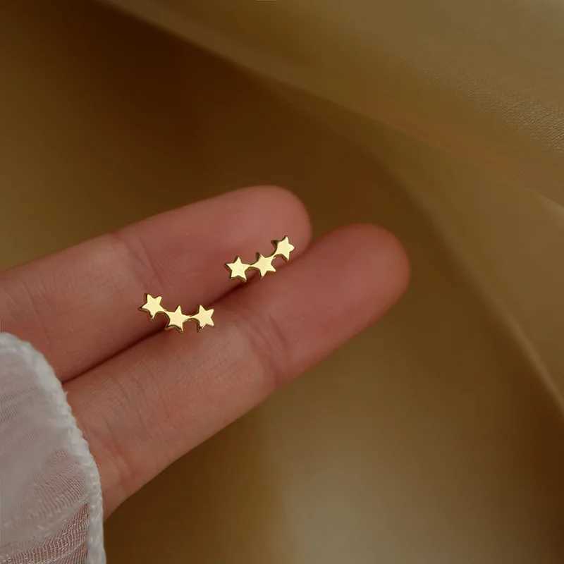 Metal Gold Color Multiple Styles Small Stud Earrings for Women Korean Jewelry Fashion Daily Wear Teen Earrings Jewelry GiftX241023