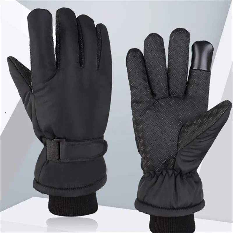 Men Winter Ski Gloves Waterproof Windproof Outdoor Sport Cycling Bike Bicycle Motorcycle Hiking Camping Hand Warm 241024