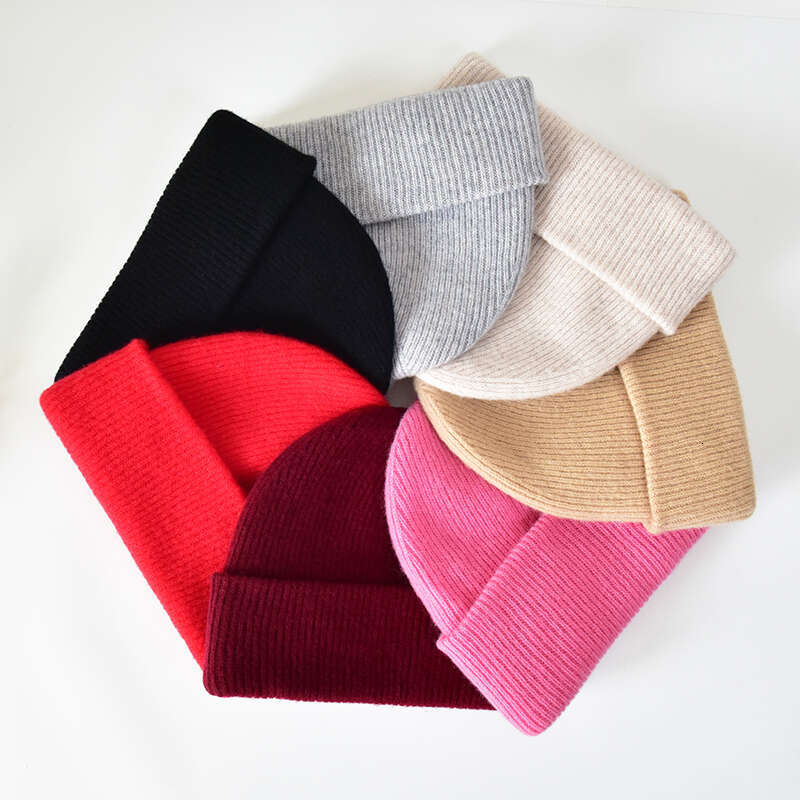 for Knitted Cashmere Skull Winter classi Hats Beanies s 100% Womens Cuff Custom Beanie with Wool Women Merino go Cahmere Hat carf clai Cutom scarf des