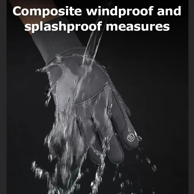 Winter Gloves Touch Screen Water Resistant Windproof Thermal for Running Ski Cycling Driving Hiking Warm Gifts Men Women 241024