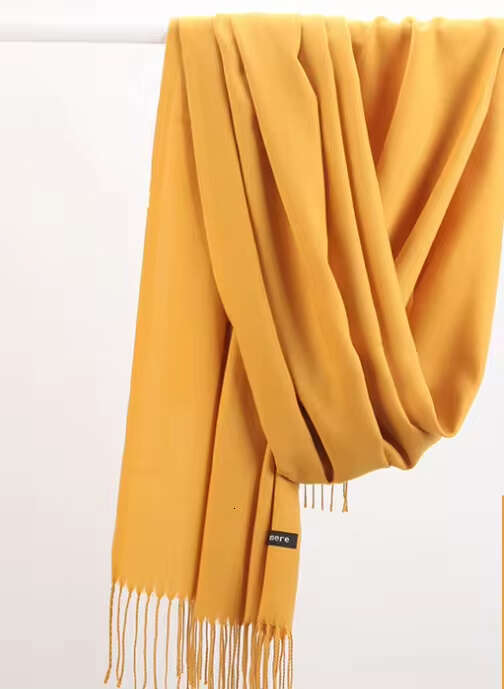 Color Shawl Scar New Solid Turkish Cashmere Women Scarf Tassel ece Candy f silk designers go Pashmina Warm scarf nice