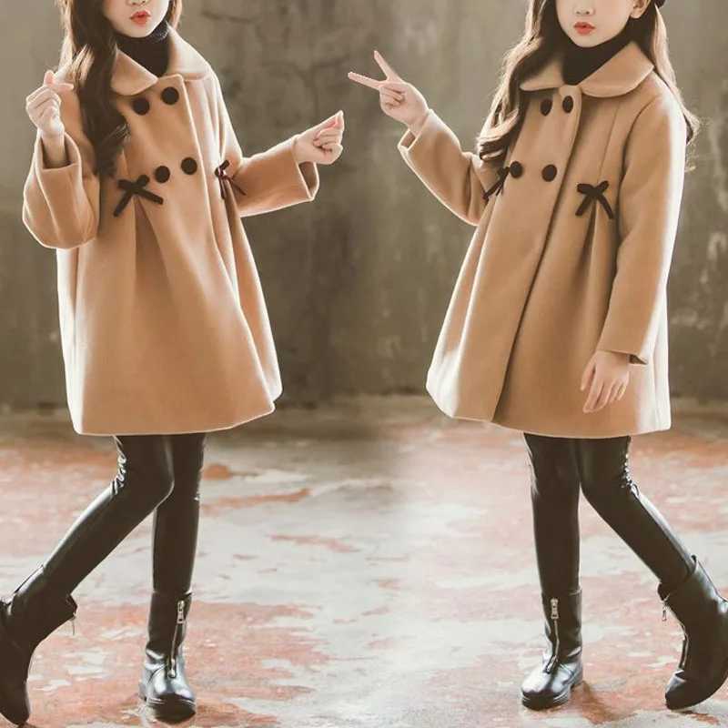 Korean casual 2024 autumn and winter new girls lapel button patchwork bow shirt sweet long sleeved loose jacket W241023