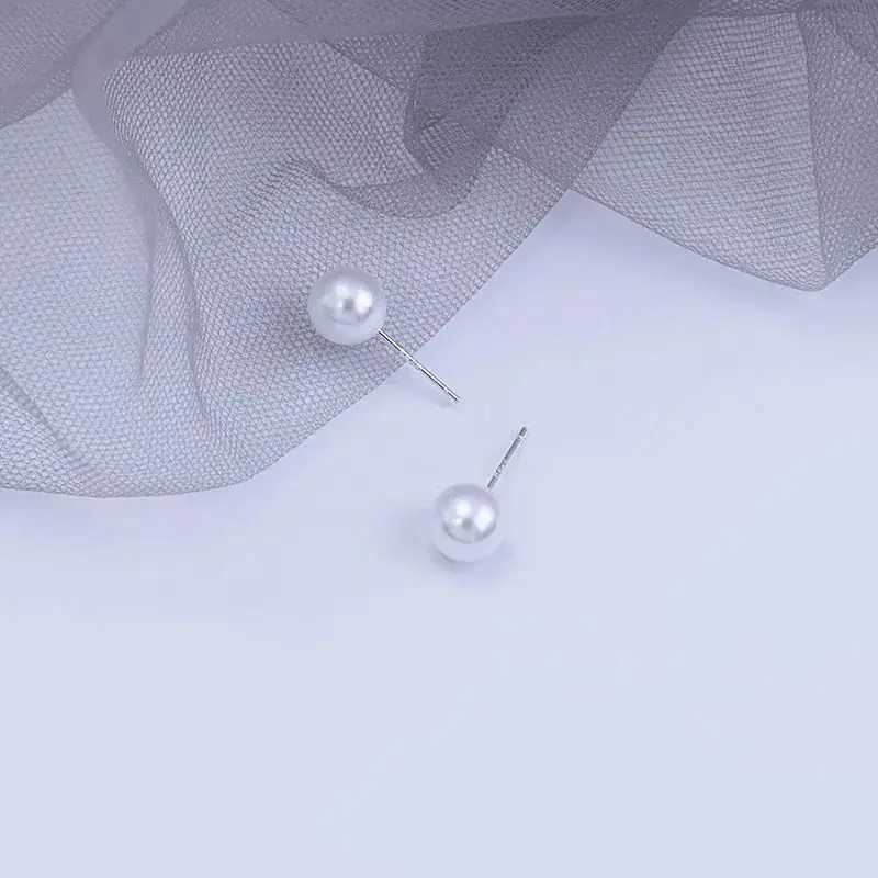 925 sterling silver womens high-quality jewelry pearl stud earrings XY0197 W241023