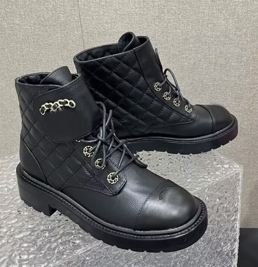 Luxury Brand Spring Autumn Women Ankle Boots Chunky Heel Woman's Soft Leather Designer Short Boots Fashion Chelsea Botas Mujer Winter Shoes