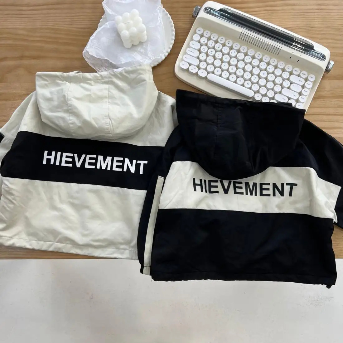 Teenagers girls childrens jackets spring and autumn thin boys baby fleas work zippers hooded casual letter jackets childrens windbreakers 2-11 years o