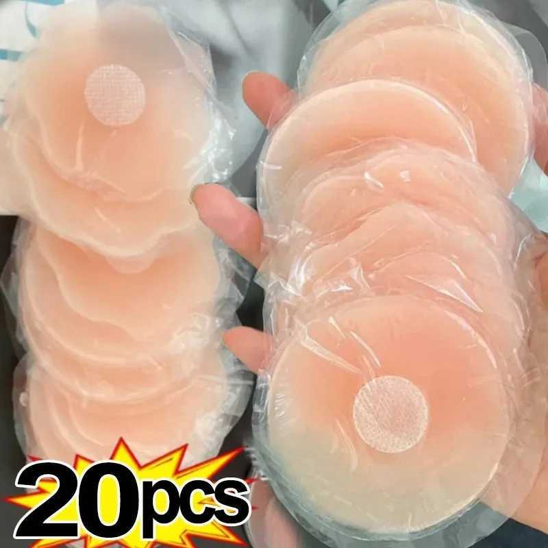 2/20pcs Women Invisible Nipple Cover Stickers Self-adhesive Chest Breast Petals Silicone Lift Up Paddings Reusable Patch BraXJ241024