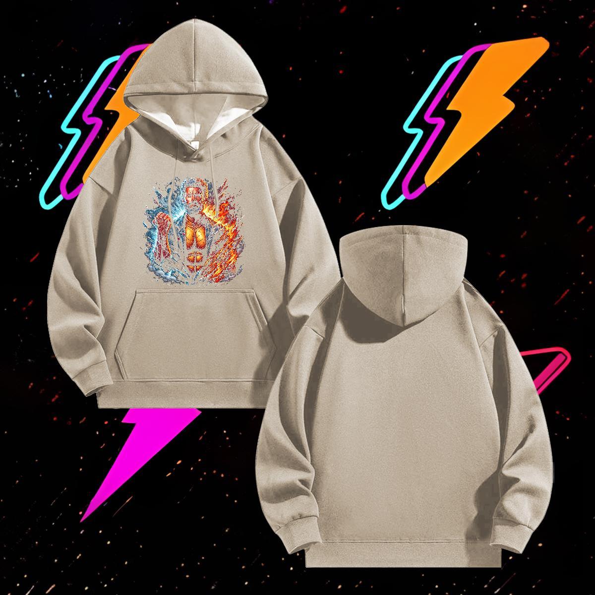 Brand Unisex Sweatshirts Breathable Long Sleeve Comfortable Mens Hoodie Anime Print Top Pullover Hoodie Anime Printing Street Tech Fleece