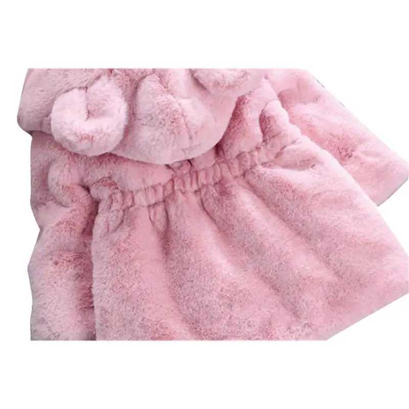 Childrens clothing for autumn and winter new sweaters for children imitation fur pads thick blankets for ears W241023