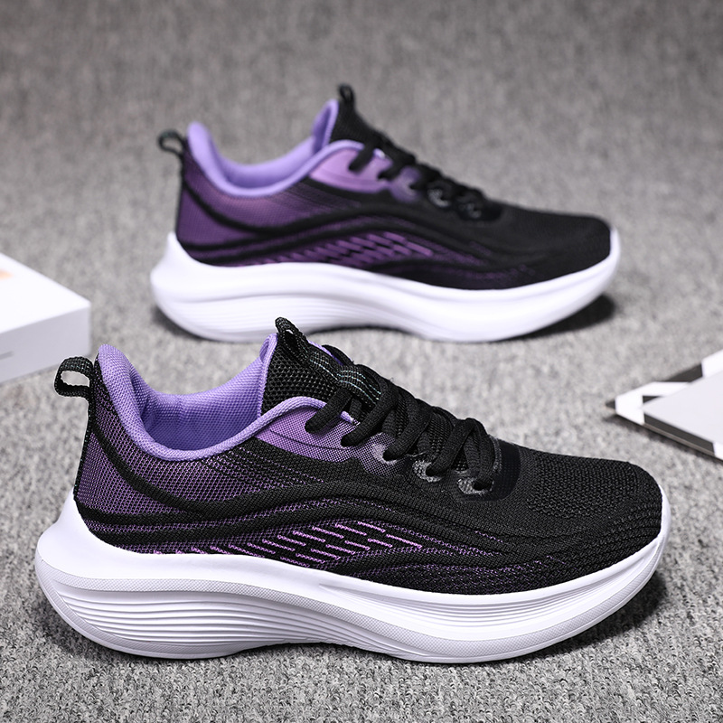 Women's Ultralight Running Shoes Shock-absorbing Student Sports Shoes Standing Long Jump Shoes for Girls