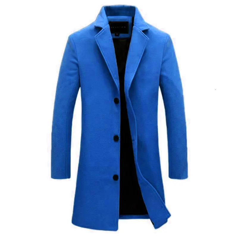 Wool coat outerwear long sleeved collar coat jacket stylish and elegant pocket coat long coat winter wool coat ultra-thin mens coat 241024