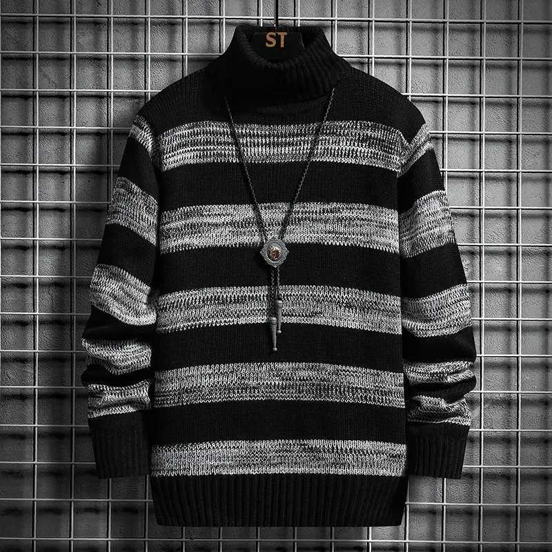 2024 Autumn and Winter New Sweater Round Neck Fashionable Warm Pullover for Men and Women Striped Sweaters LX241024