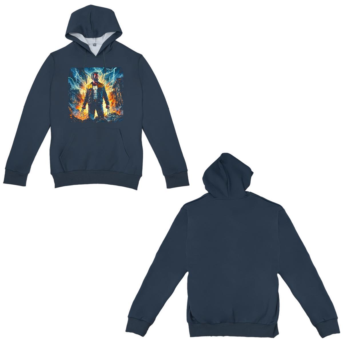 Casual New Men Sweatshirt hoodie Hooded Collar Loose Mens Hoodie Custom Anime Clothes Street Wear Thick Plush