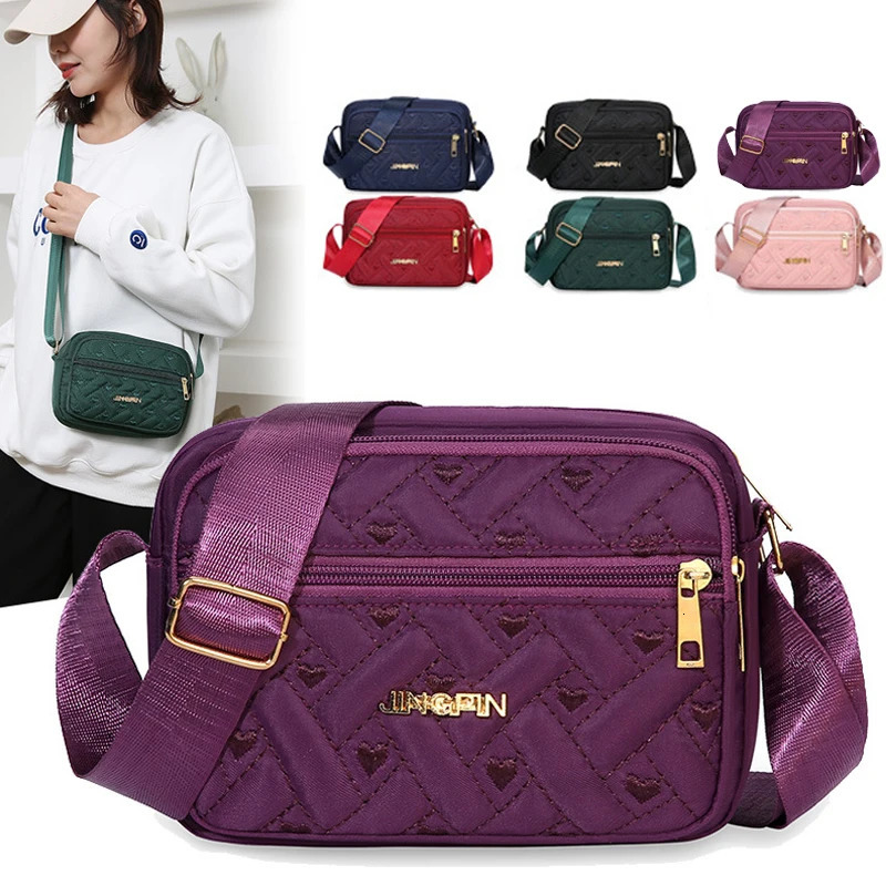 Womens Bag Waterproof Shoulder Crossbody Zipper Mobile Phone Lady Female Multifunction Handbag Wrist Purse Pouch 241017