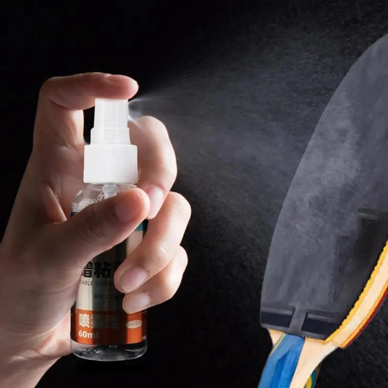 60ml Table Tennis Rubber Cleaner Spray Racket Set Tackifier Polish Super Strong Removal Maintenance Fluid 241024