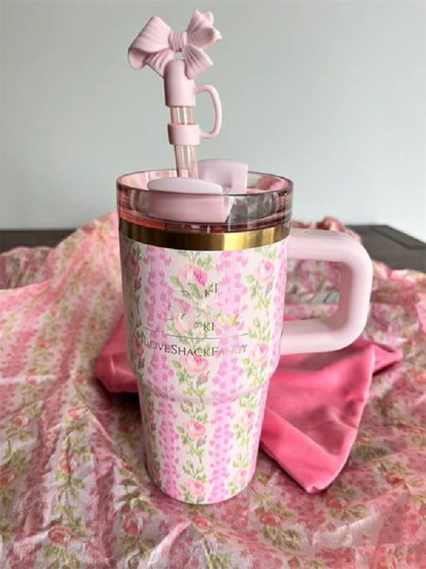 New Beaux Blue Rosa Insulated Stainless Steel Tumblers 40oz Cosmo Pink Target Red Double Wall Vacuum Sealed Travel Mugs Chocolate Valentine's Day