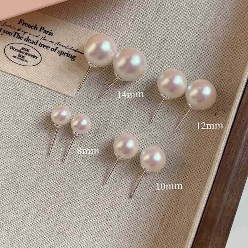 Stainless Steel Zircon Natural Pearl Earrings For Women Gold Plated Geometric Hoop Pearl Earring Wedding Bridesmaid Jewelry GifX241023