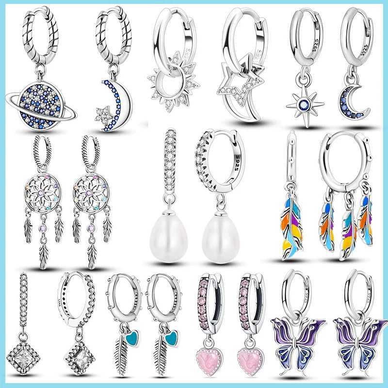 Hot selling 925 pure silver earrings water droplet pearl earrings womens Birtay gift fashionable jewelry making W241023