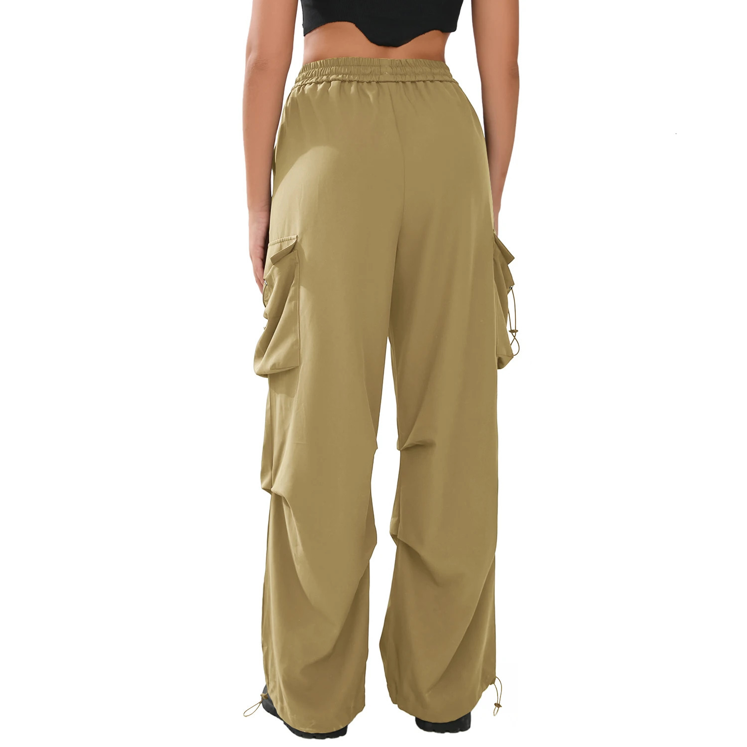 Cathsnna K-pop multi pocket wide leg loose street casual pants trend streetwear womens Y2k pocket pants 241023