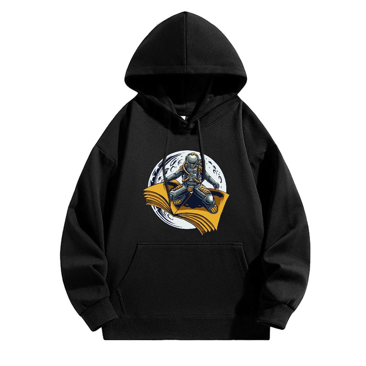 2024 Men's Hooded Sweatshirt Breathable Soft Popular Hoodie Pullover Black Oversized Top Hoodie Sports Casual Warm Fleece