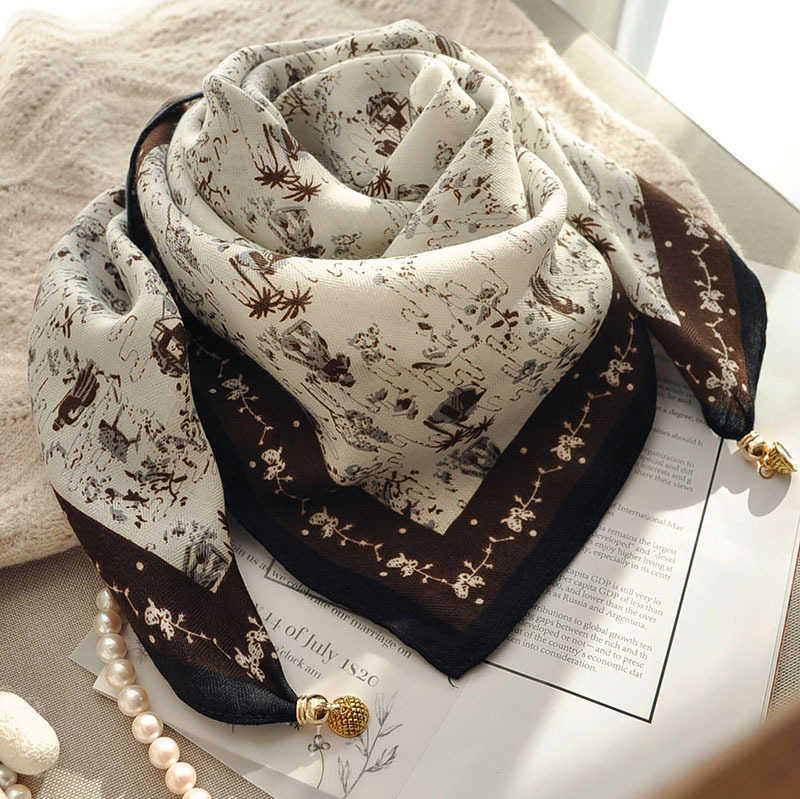 warm Versatile classic scrf Verstile Square scarvesreal a High silk designers Autumn ech nice Neck ece clssic Womens Spring Small scrvesrel scarf Scar