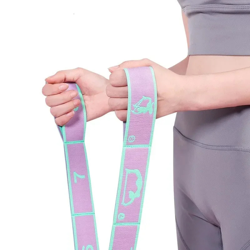 8 Dance Training Segmented Band Stretching Belt for Ballet Gymnastics Pilates Yoga Exercise Elastic Resistance 241024