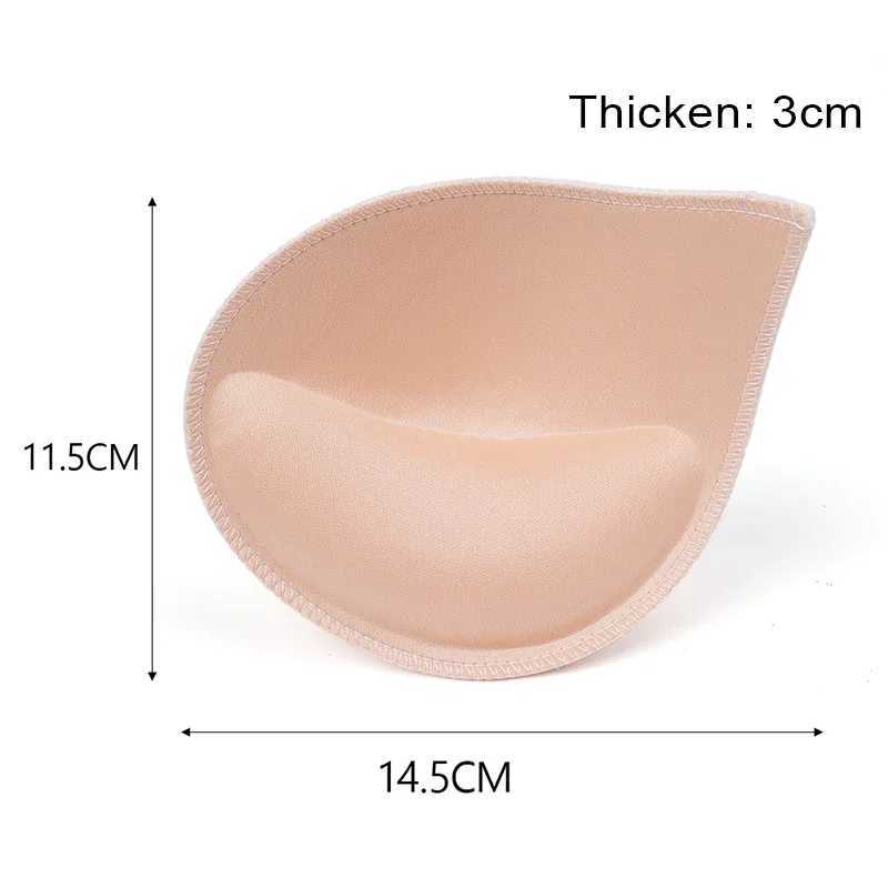 3D Thicken Sponge Bra Pads Sexy Breast Insert Push Up Bra Enhancer Swimsuit Bikini Pad Removeable Foam Chest Accessories WomenXJ241024
