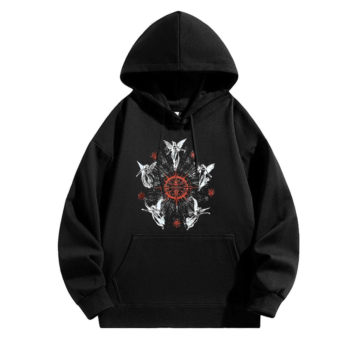 Stylist Men Sweatshirt hoodie Drawstring Long Sleeve Cool Design Mens Hoodie DIY Clothes Hoodie Hip Hop Tech Fleece