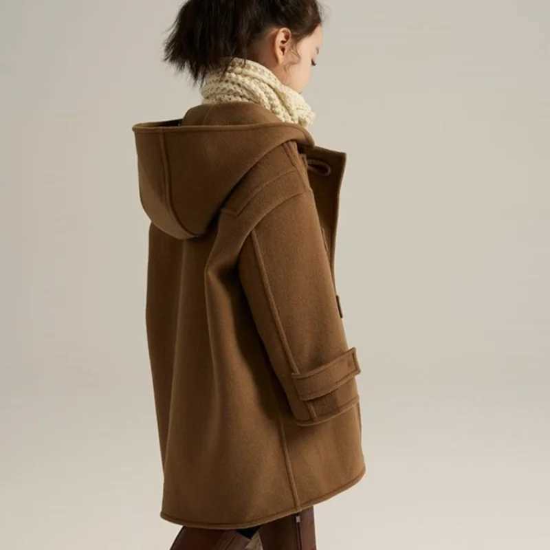 Womens wool coat jacket windproof jacket 2024 Lovable Warm Plus Thicken Autumn winter cotton school childrens clothing W241023