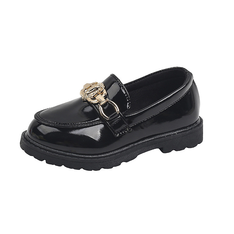 Kids Toddler Patent Leather Shoes British Style Children Slip on Loafers Cutefeet for Girl Boy Student Performance Shoes Sizes 21 - 37
