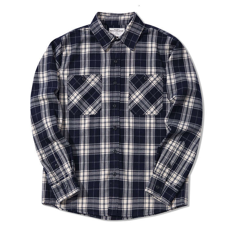 Autumn Winter New Style Top Casual Heavy Thick Plaid Shirt AMEKI Long Sleeve Men's Overalls Outdoor Trekking Climbing Clothing