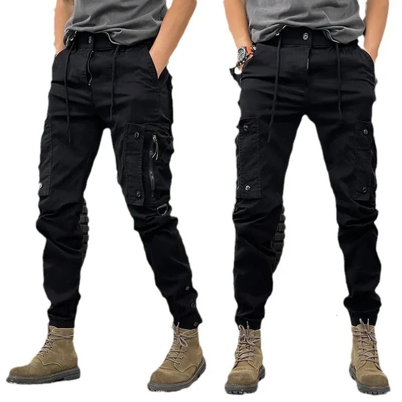 Spring and autumn mens commodity pants straight leg tactical casual pants outdoor preparation work 241023